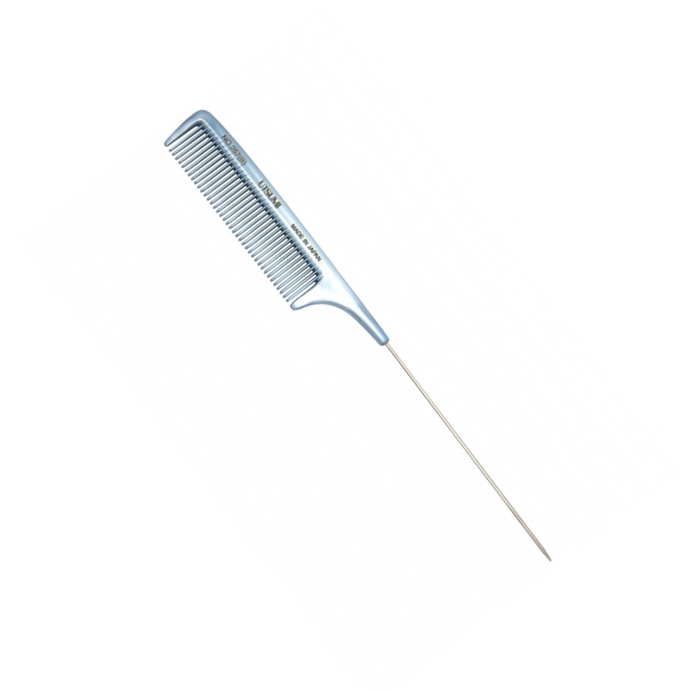 หวี Utsumi Ultem NO.257B Needle Comb Blue ขนาด 24.5 cm.