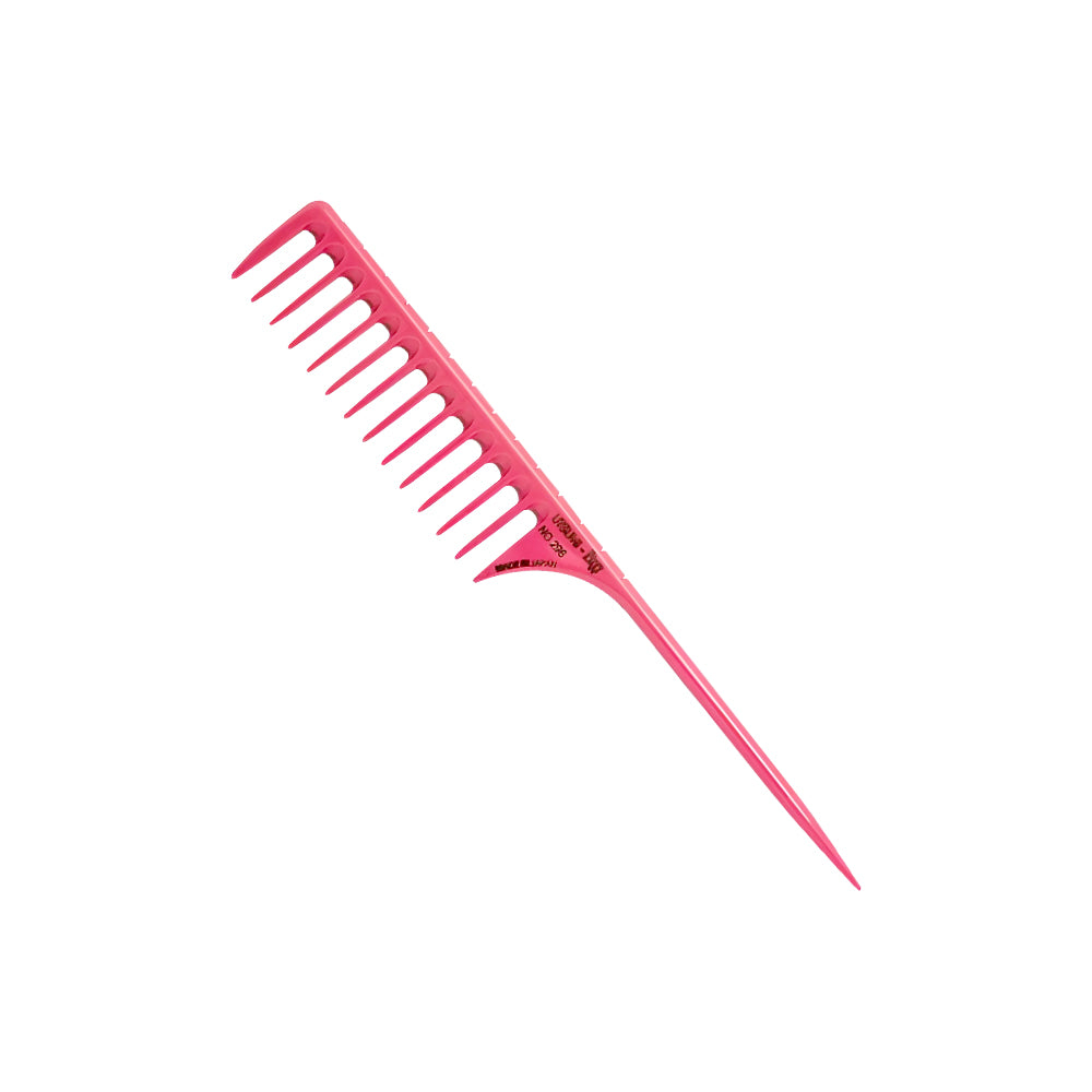 หวี Utsumi BW Carbon Needle Pink Comb NO.296 ขนาด 25 cm.