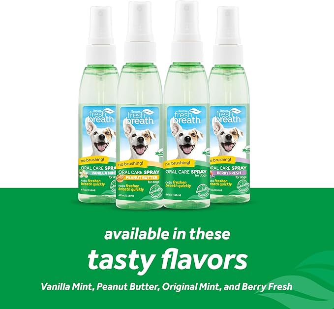 สเปรย์ดูแลช่องปาก Tropiclean Fresh Breath กลิ่น Vanilla Mint