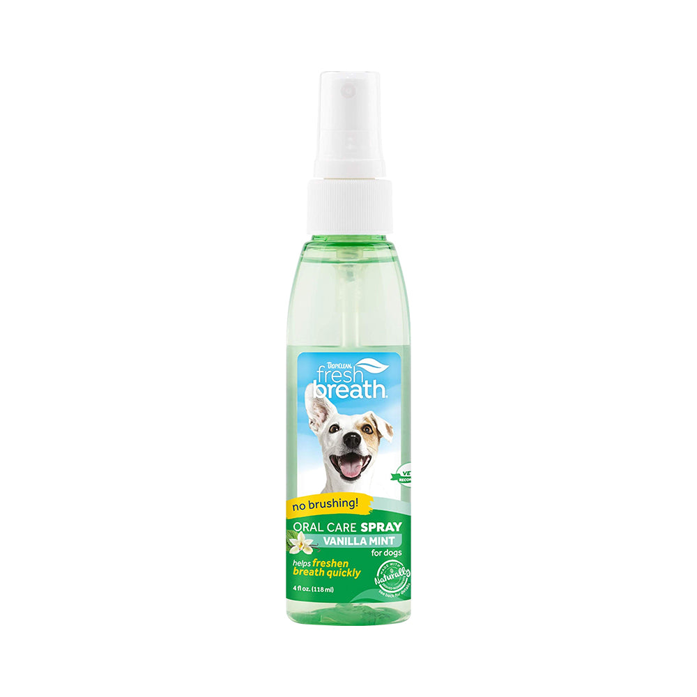 สเปรย์ดูแลช่องปาก Tropiclean Fresh Breath กลิ่น Vanilla Mint