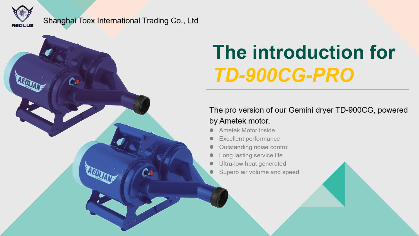 ไดร์ไล่น้ำ Aeolus TG-900 CG Gemini Pro สีน้ำเงิน