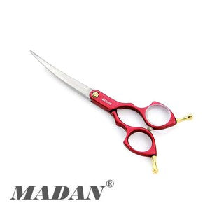 กรรไกรโค้ง Madan 6.25 นิ้ว MA 260C สีแดง