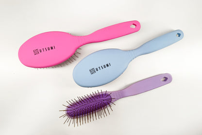 แปรง Utsumi Long Pin Brush [NEW] Size M Blue