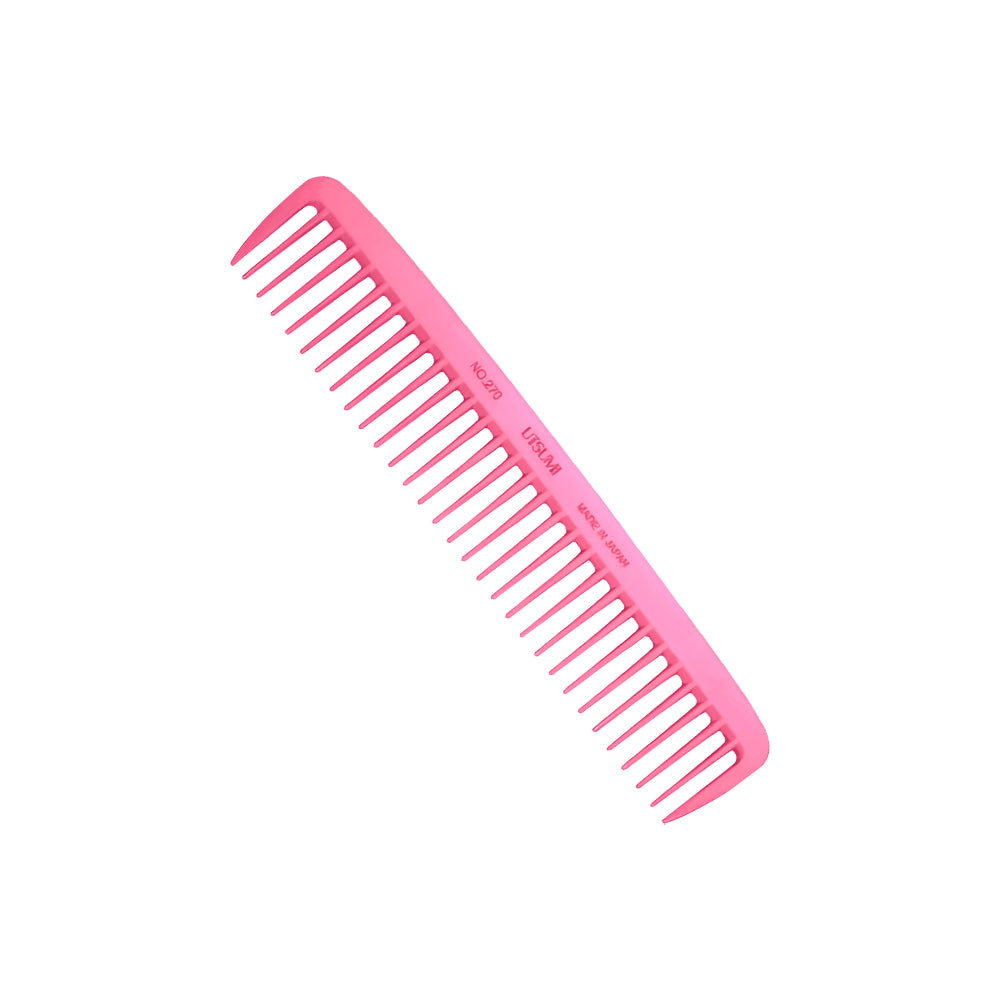 หวี Utsumi Carbon #270 Comb Pink ขนาด 18 cm.