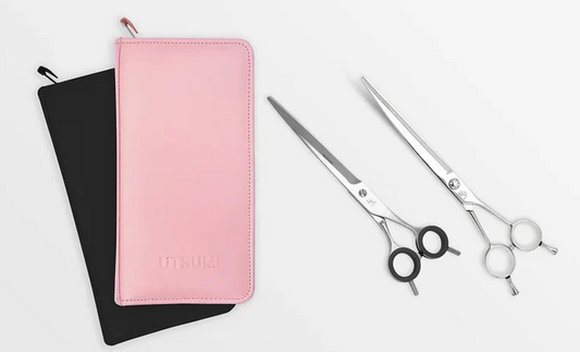 กรรไกรชุด Utsumi Sakura set II 7.5 - P  + 7.5 Regular with Pink case